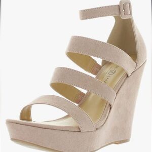 Chinese Laundry Women's Maneeya Wedge Sandal - NWT - Nude